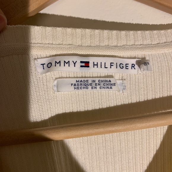 Like New Tommy Hilfiger Colour Block V-Neck Size S - Picture 6 of 7